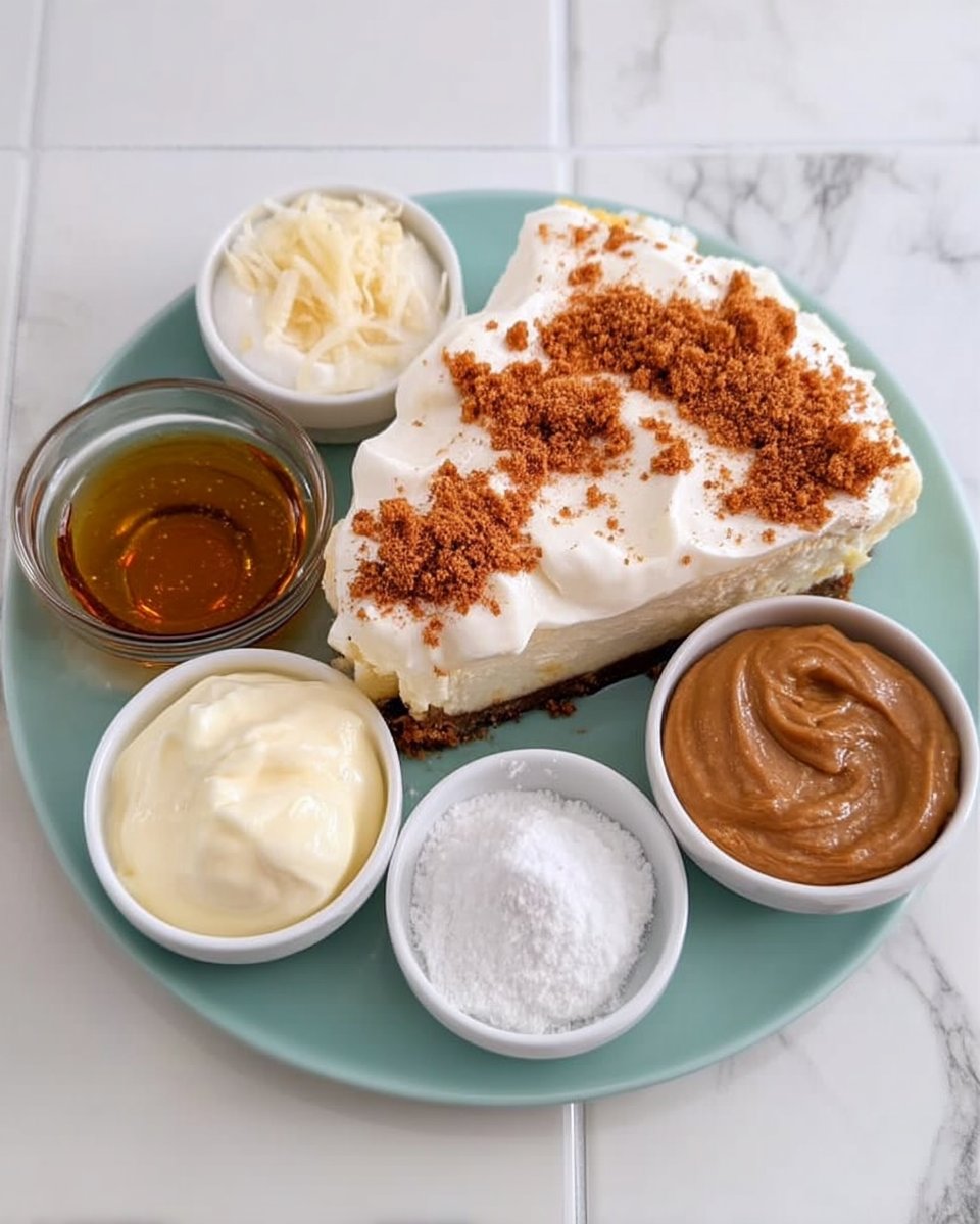 Cream cheese lemons and graham crackers on a wooden table