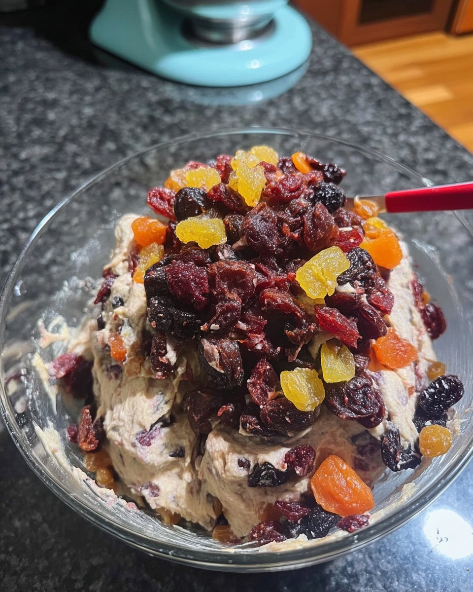 Chocolate cake batter reaching the ribbon stage in a mixer