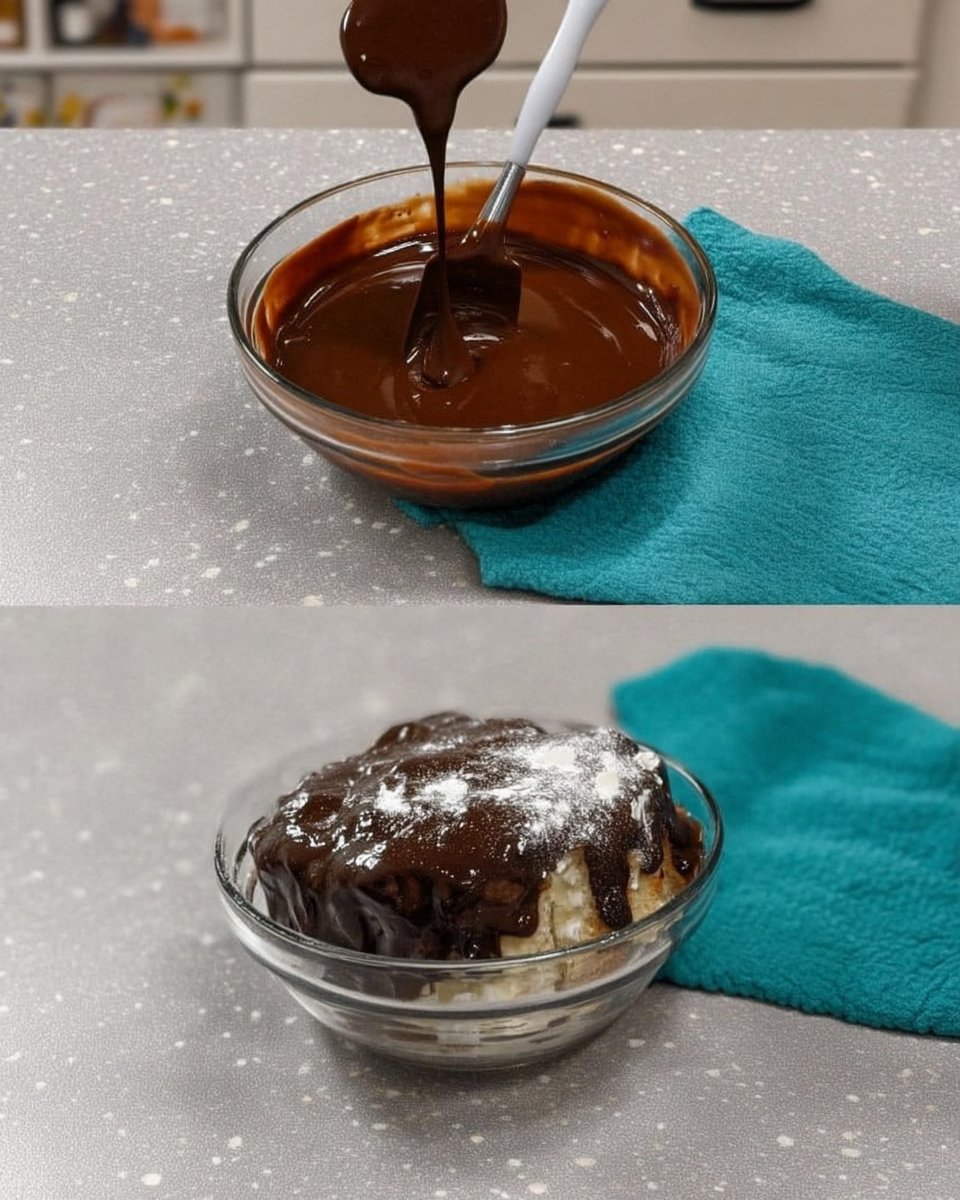 Bowls of cocoa powder flour and peppermint extract on a wooden table