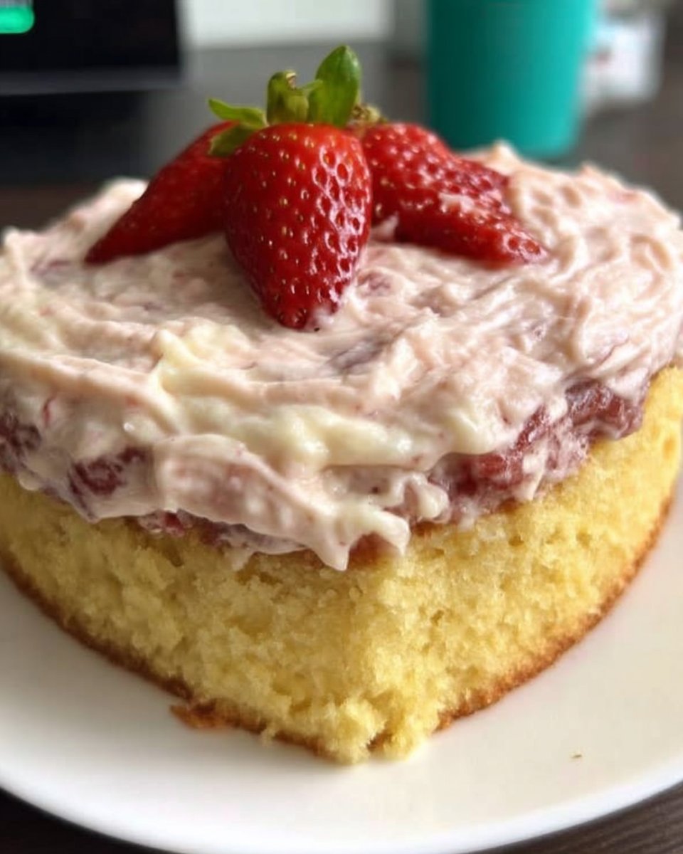 Whole vanilla cake decorated with buttercream palette knife flowers