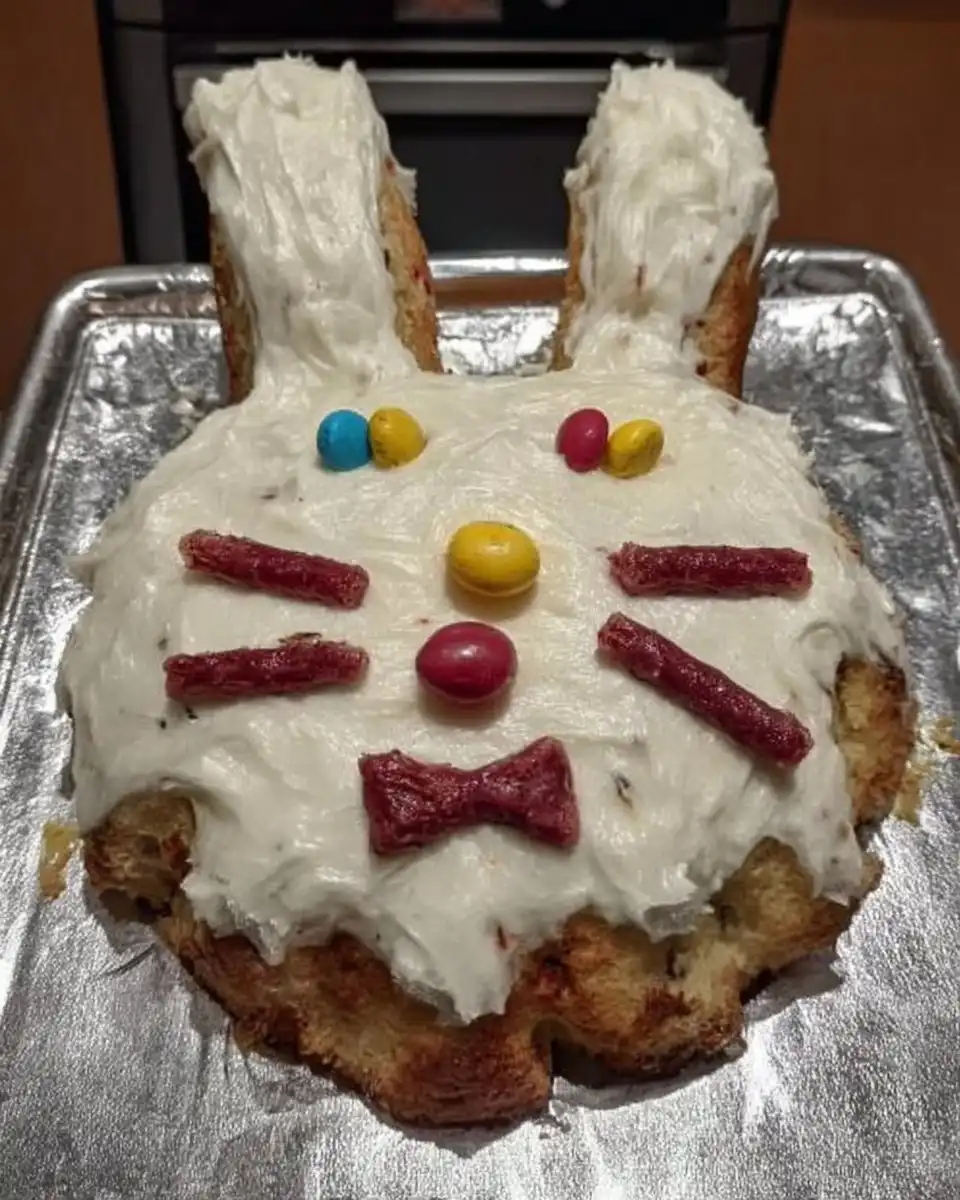 Speckled Easter Egg Cake 14 Full easter cake with toasted coconut nest and pastel eggs
