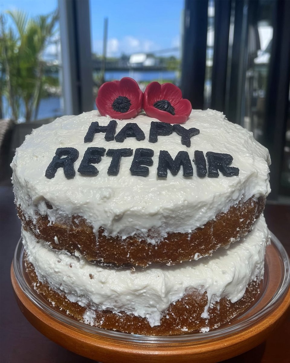 Smoothing fondant over a cake with a tool