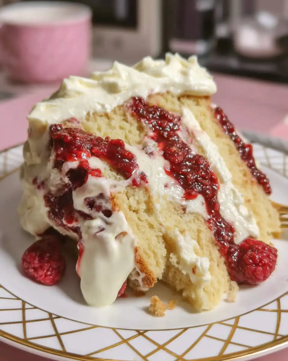 Fresh raspberries, white chocolate bars, and butter ingredients