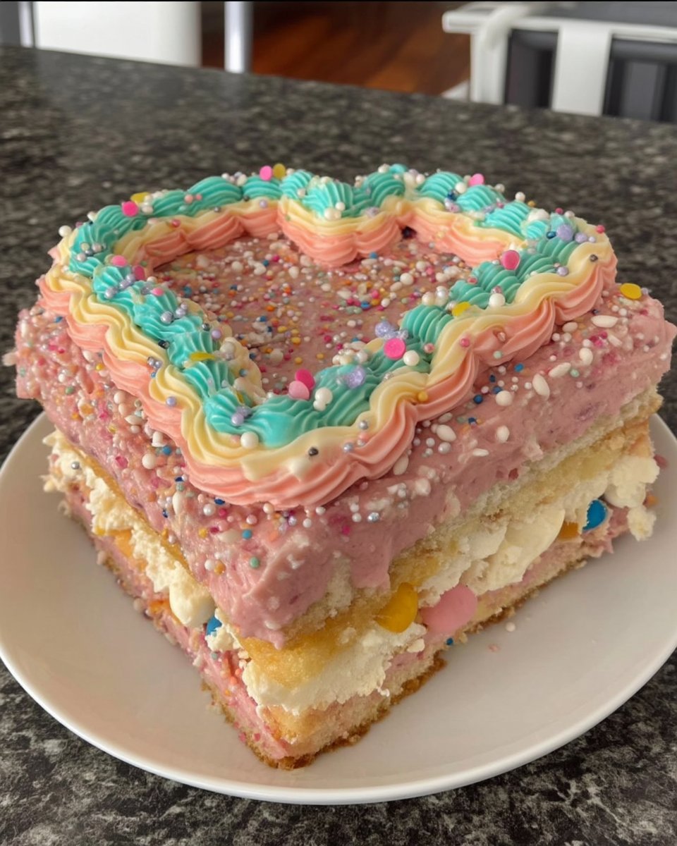 Heart Cake 12 Butter sugar flour and eggs for heart cake