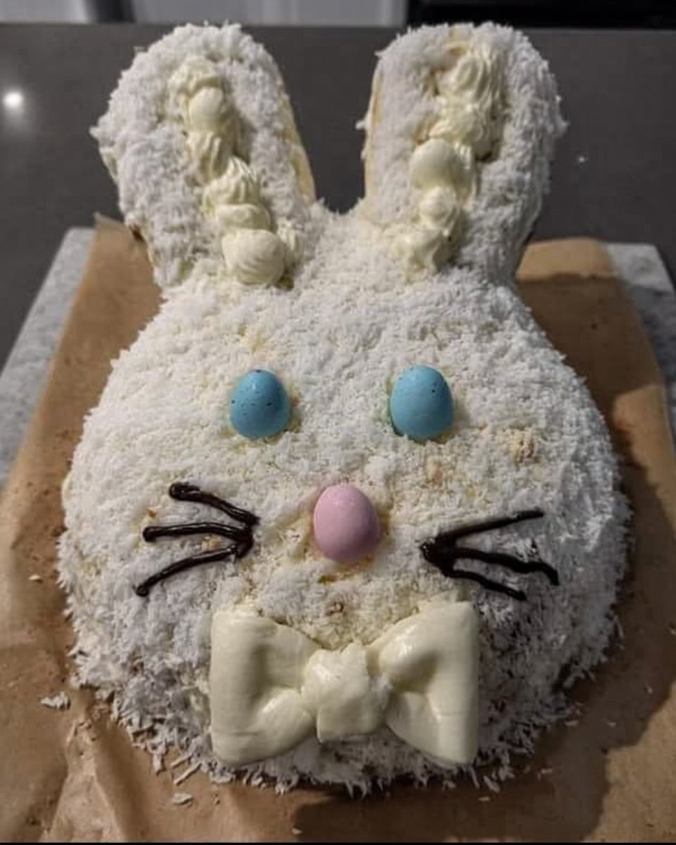 Speckled Easter Egg Cake 12 Butter sugar blue gel and cocoa powder on a table