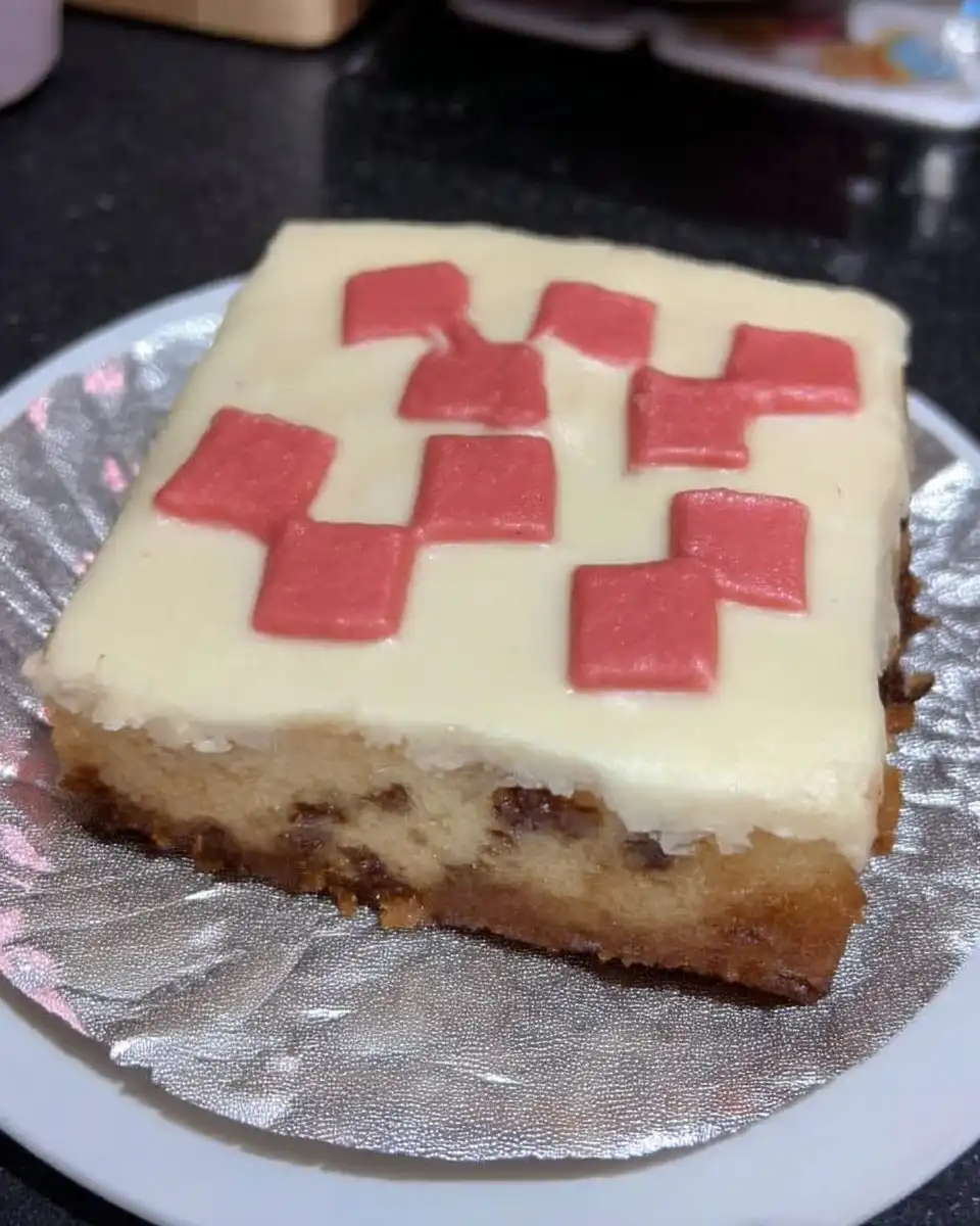 Minecraft Cake 12 Cocoa powder butter sugar and marzipan for baking