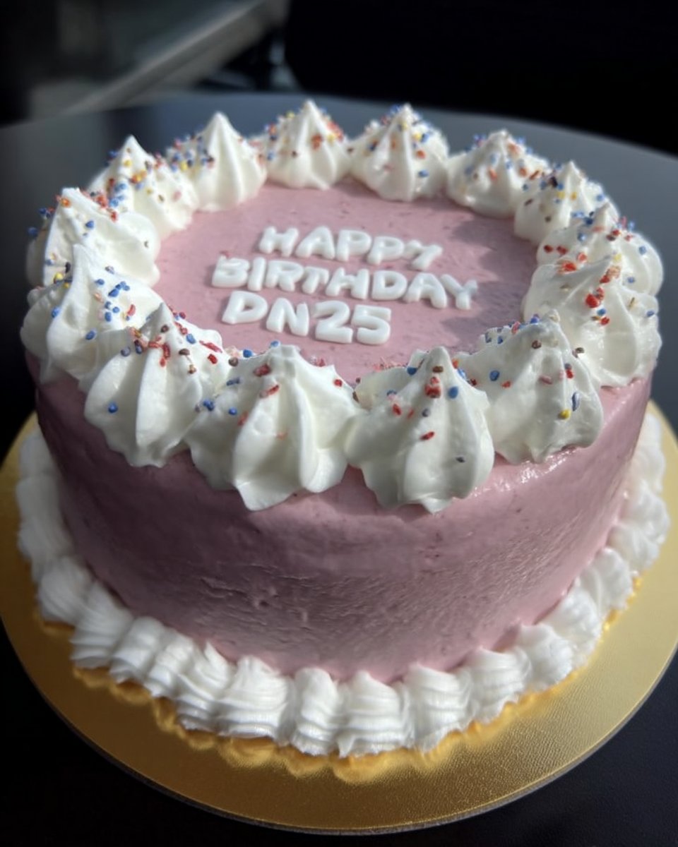 Minimal Cake 14 Whole minimal cake topped with sprinkles next to a cup of coffee