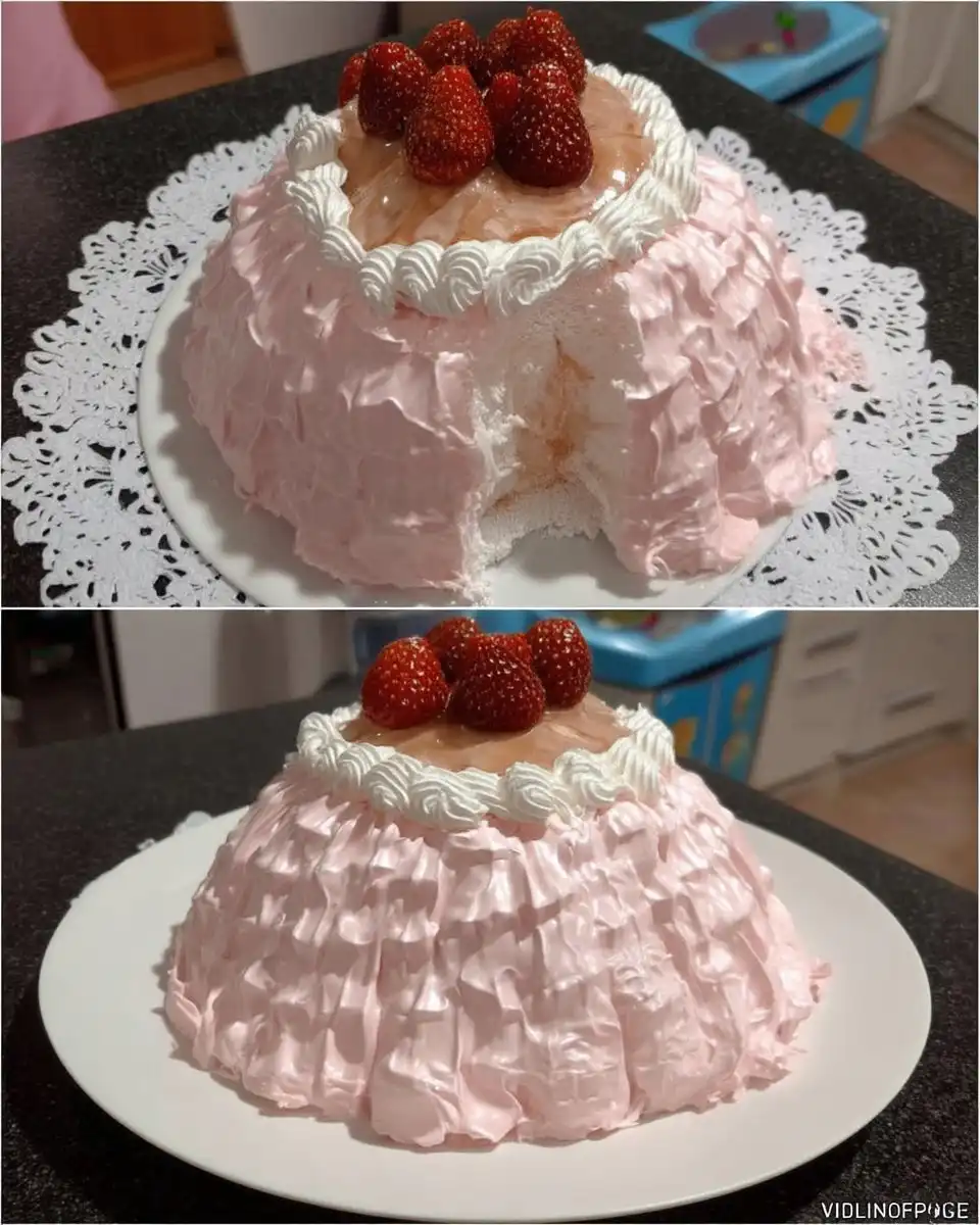 Close up of piping nozzle creating rosettes with stiff whipped cream