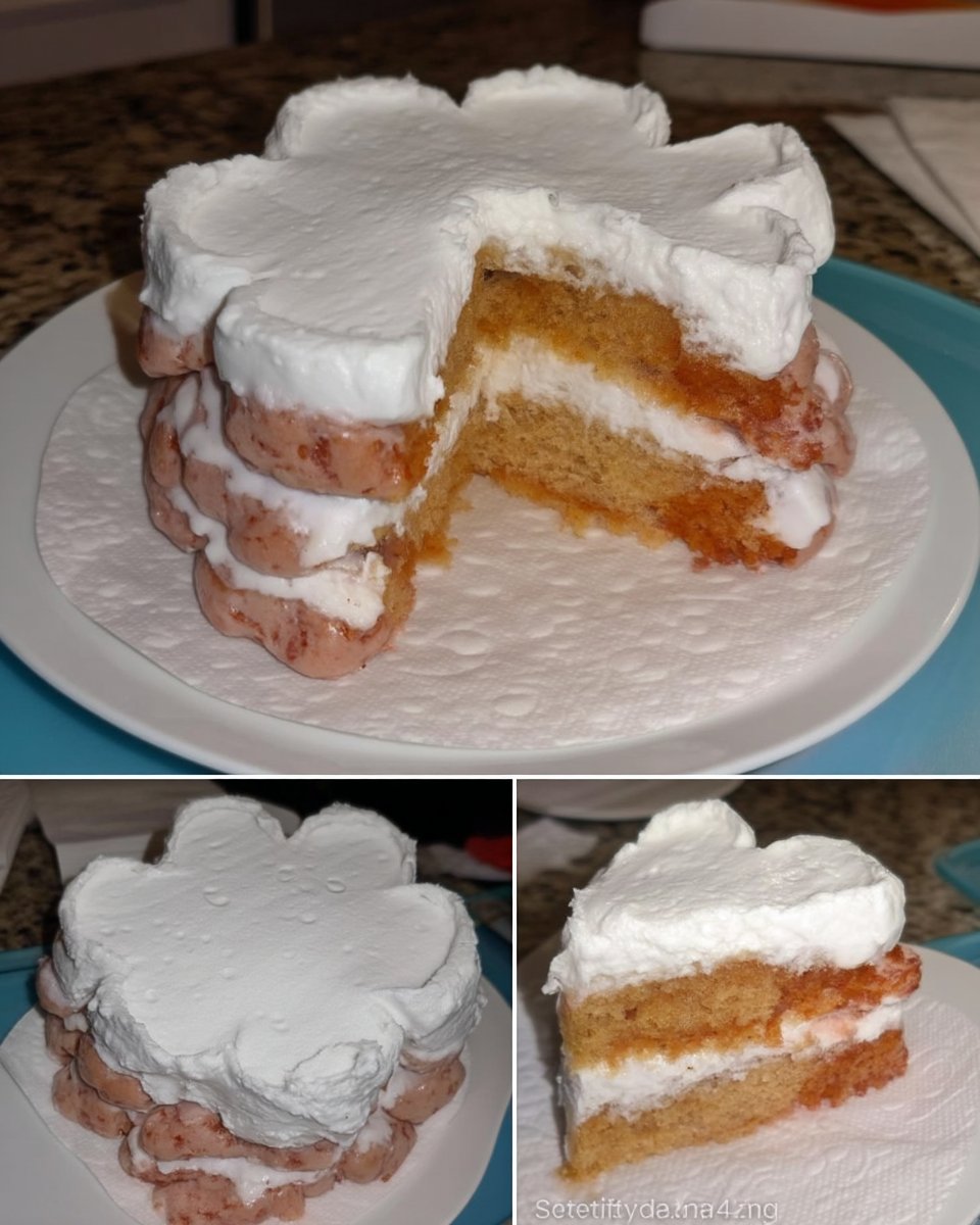 Doll Cake 12 Softened butter eggs and flour arranged for baking