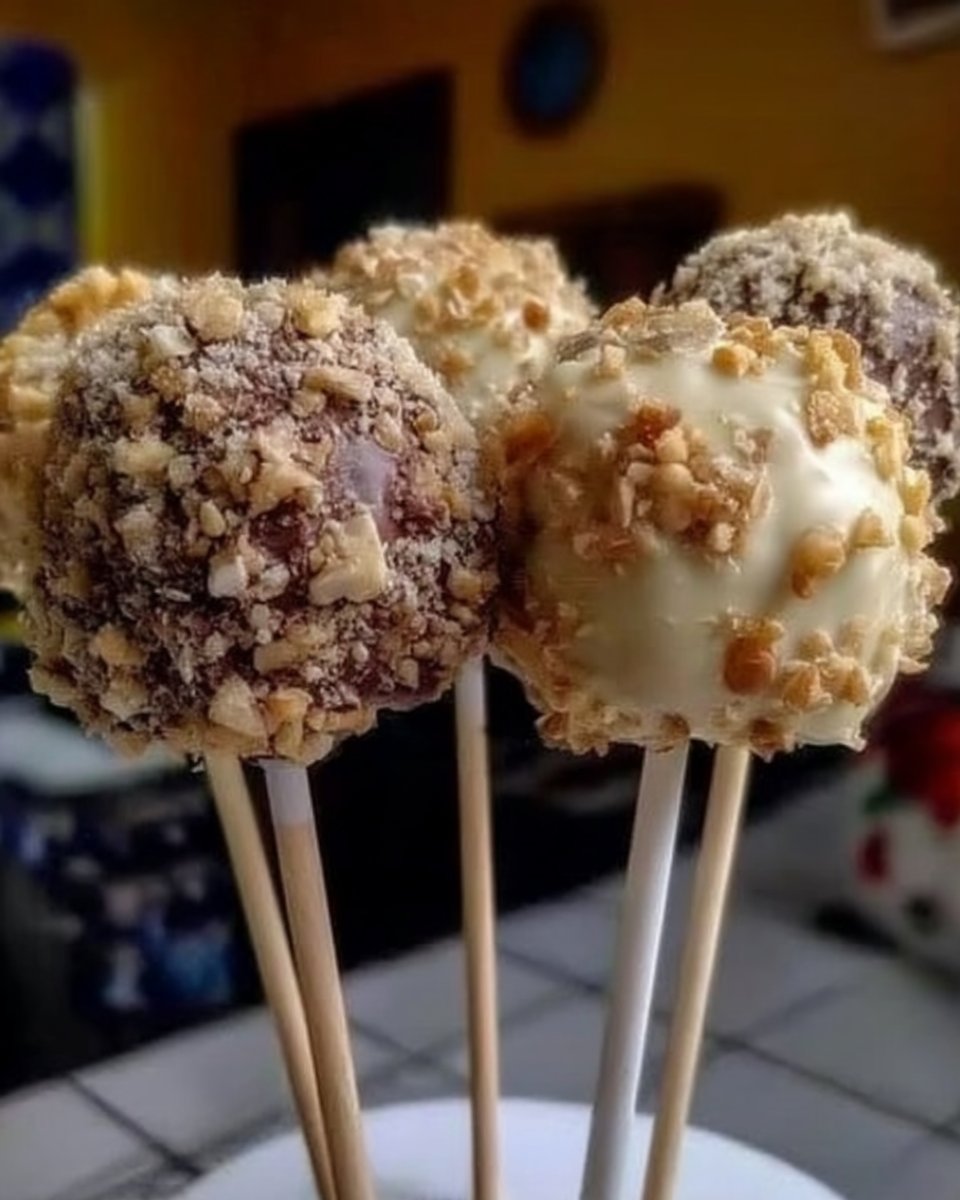 Cheesecake push pop cakes served on a platter