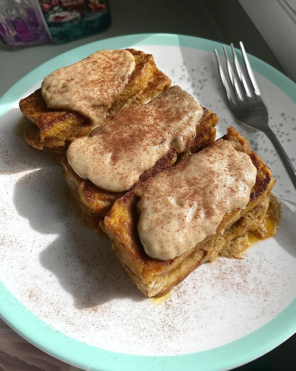 Slice of pumpkin spice cake on a floral plate with a pat of butter