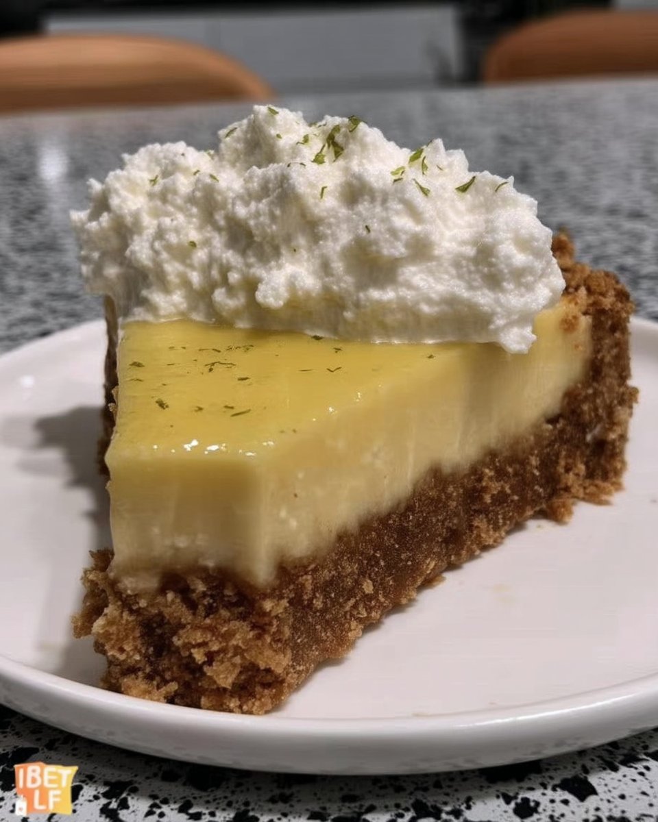Slice of lemon cheesecake with lemon curd topping on a floral plate