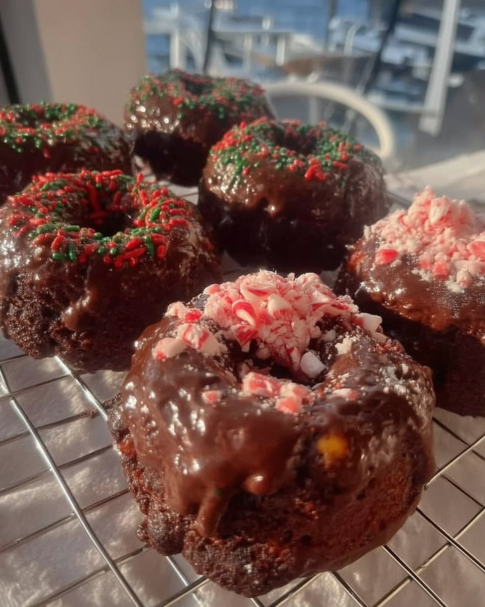 Slice of peppermint chocolate cake on a vintage floral plate
