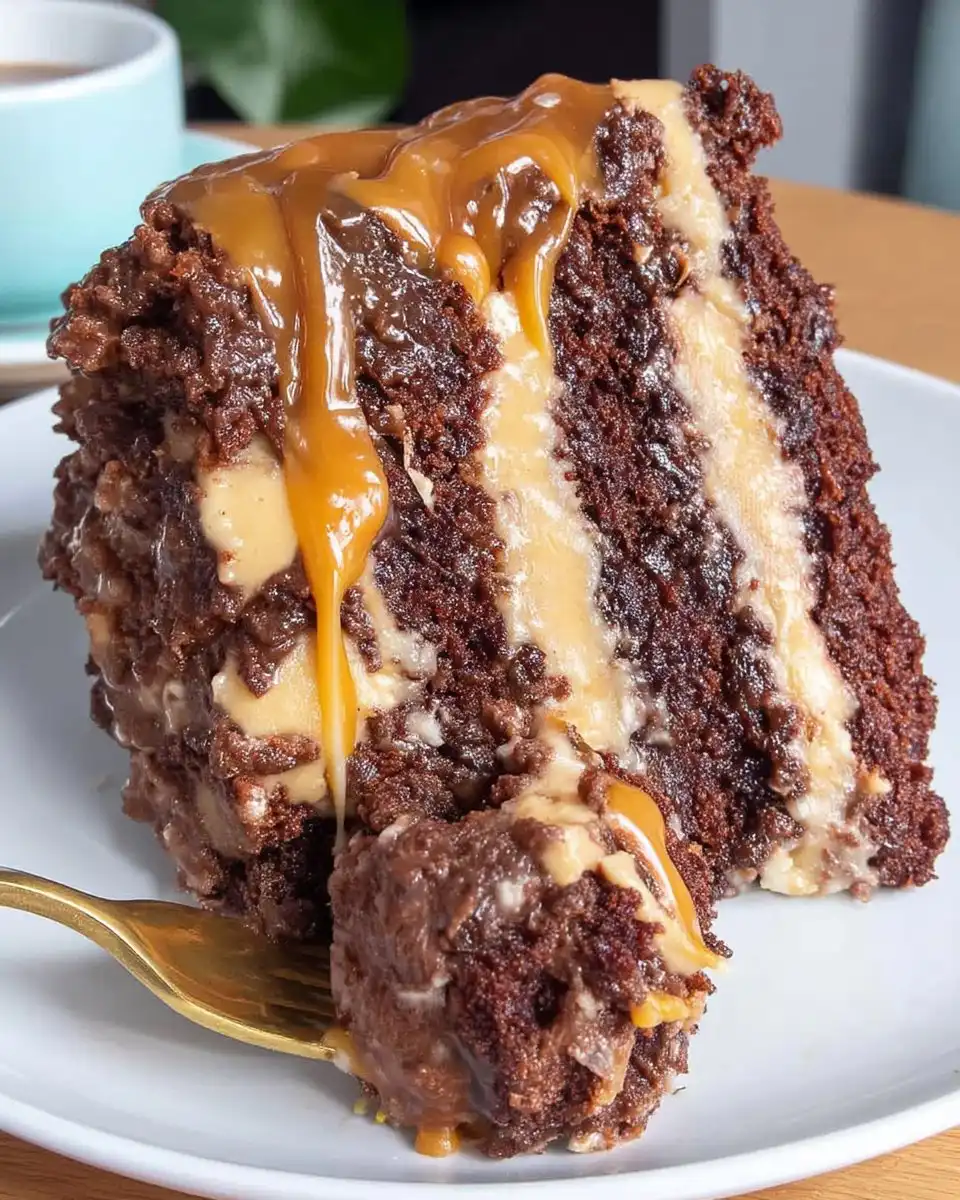 Snickers Cake 14 Whole Snickers cake with chocolate ganache drips and chopped candy bar topping