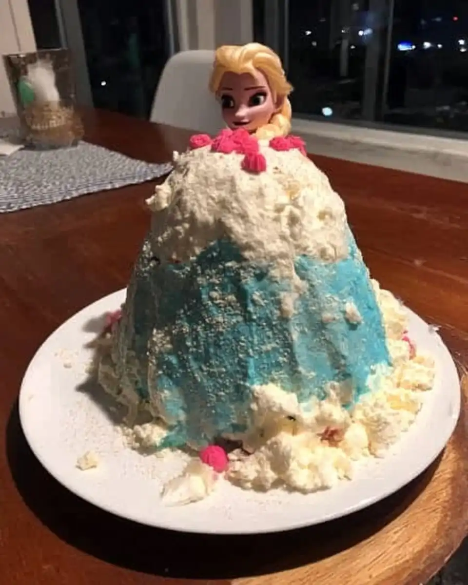 Ingredients for barbie cake including yellow cake mix and a glass pyrex bowl