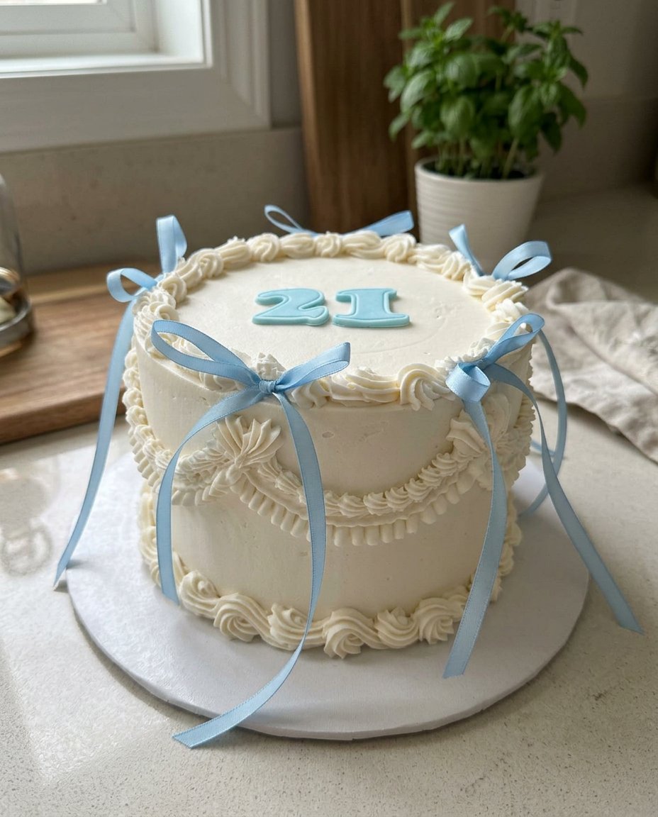 Ingredients and tools for baking a coquette cake including pink gels and piping tips