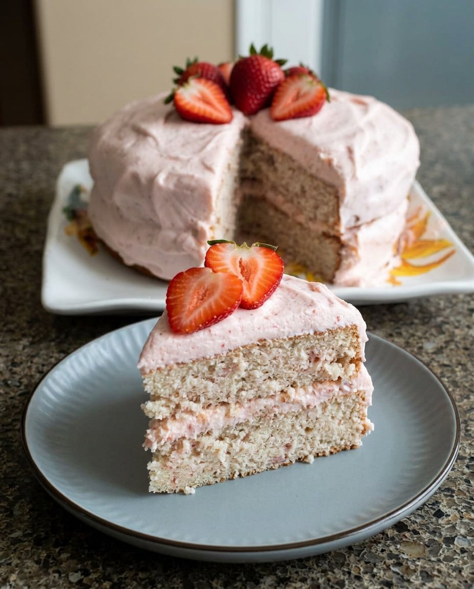 Hand blotting chopped strawberries with a white cloth to remove excess moisture
