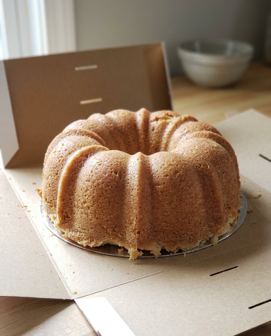 Ingredients for brown cake including browned butter and sour cream