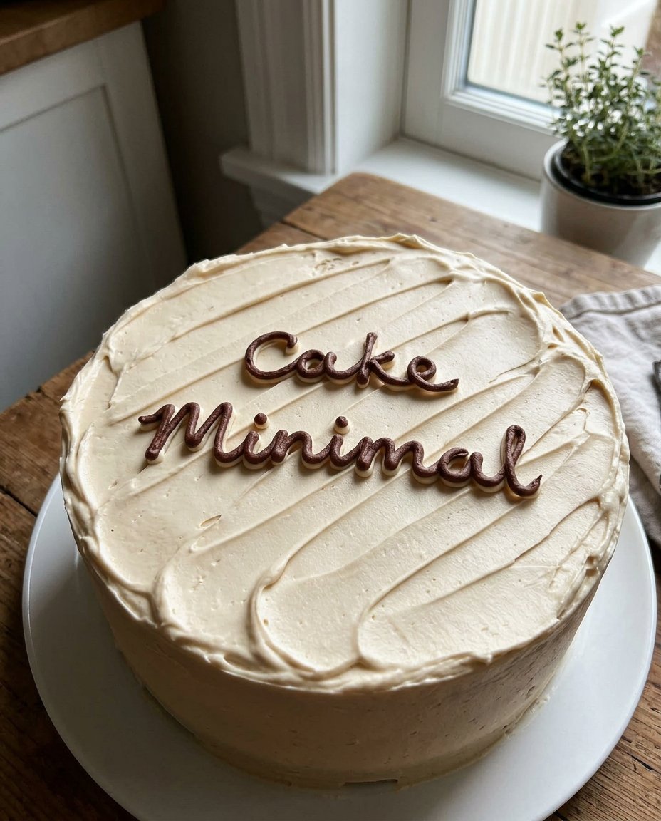 A close up of a light and airy mandarin orange cake with a smooth whipped topping.