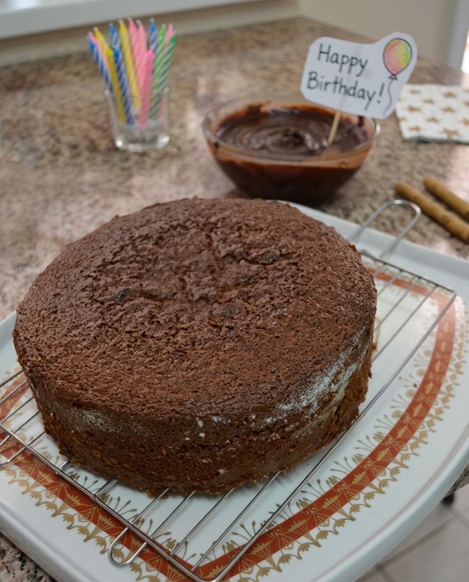 A slice of chocolate cake on a white plate with a gold fork