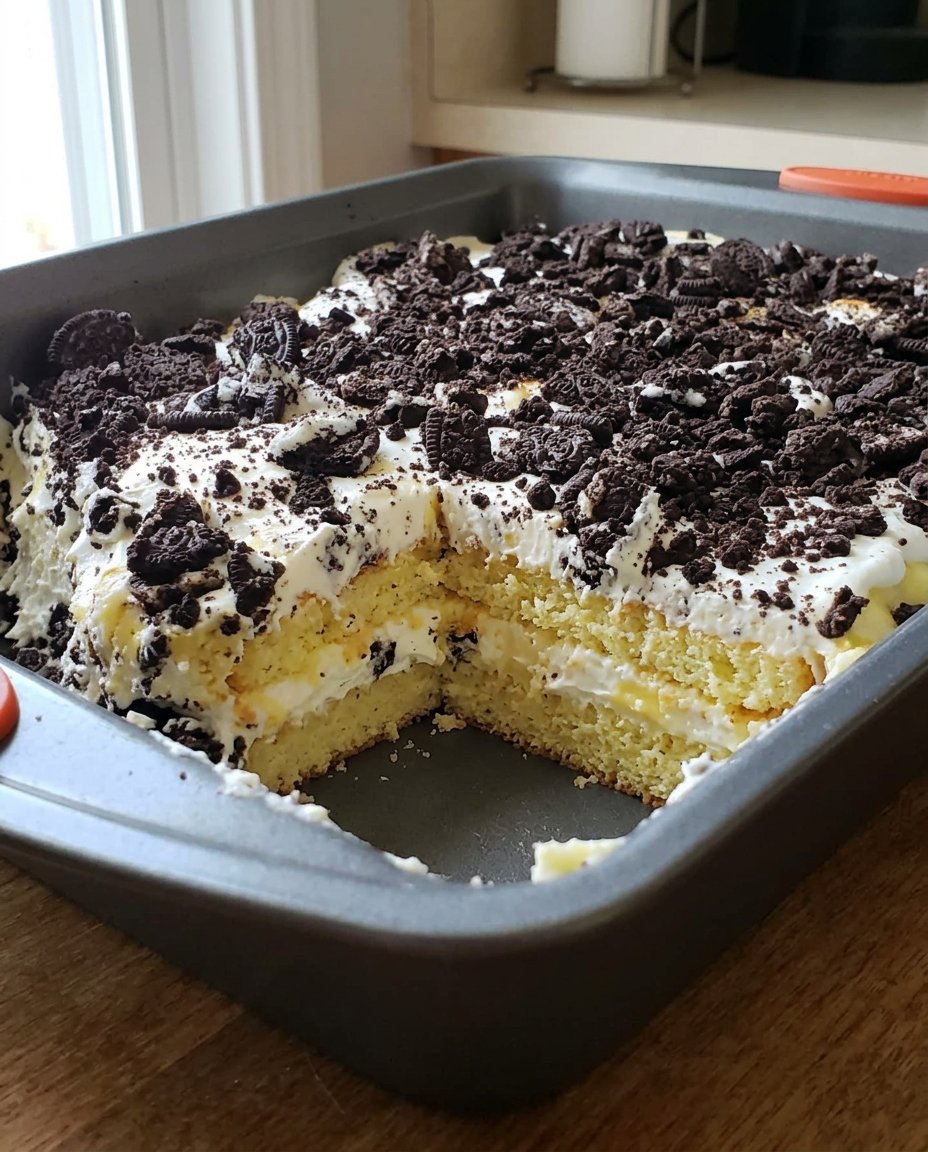 Cookie Cake 13 A close up of softened butter being whisked with brown sugar to a smooth paste
