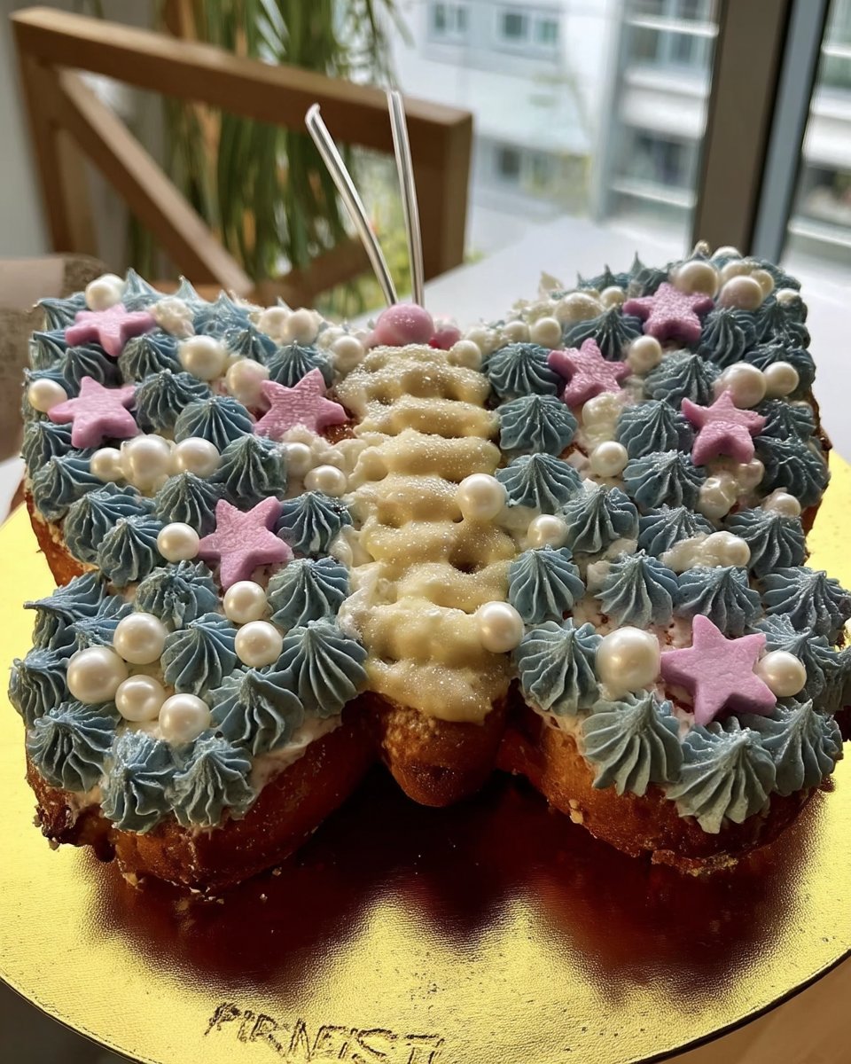 Close up of pale and fluffy creamed butter and sugar in a bowl