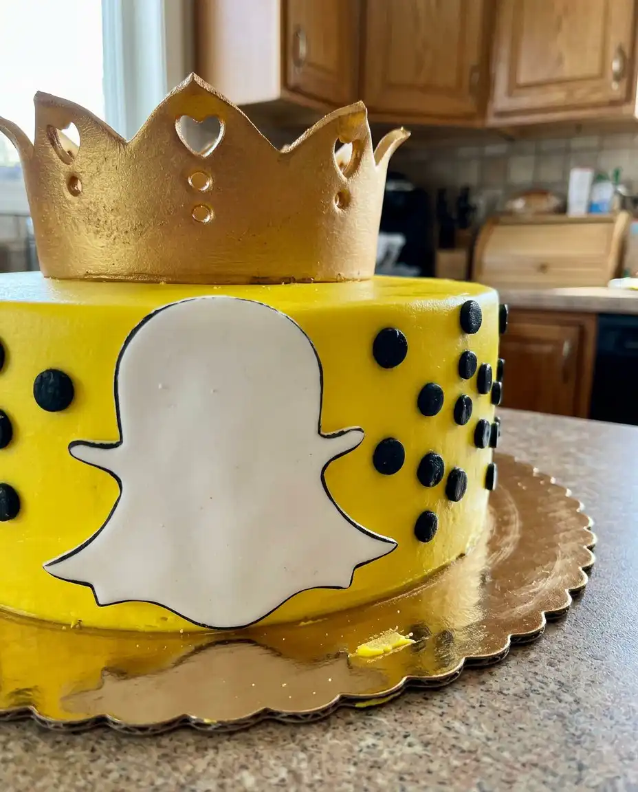 A cake with a thin crumb coat layer applied to lock in crumbs
