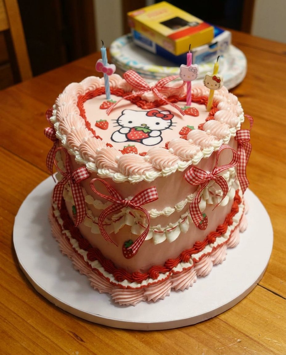 Neatly arranged ingredients including cake flour, fresh strawberries, and room temperature butter on a marble surface