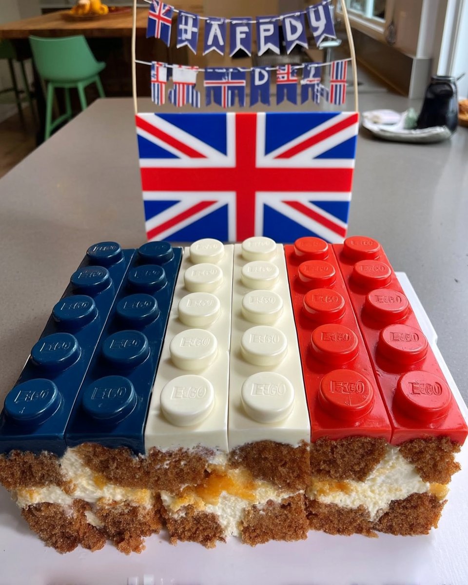 Ingredients for the orange soda cake including flour, eggs, oil, and a bottle of orange soda