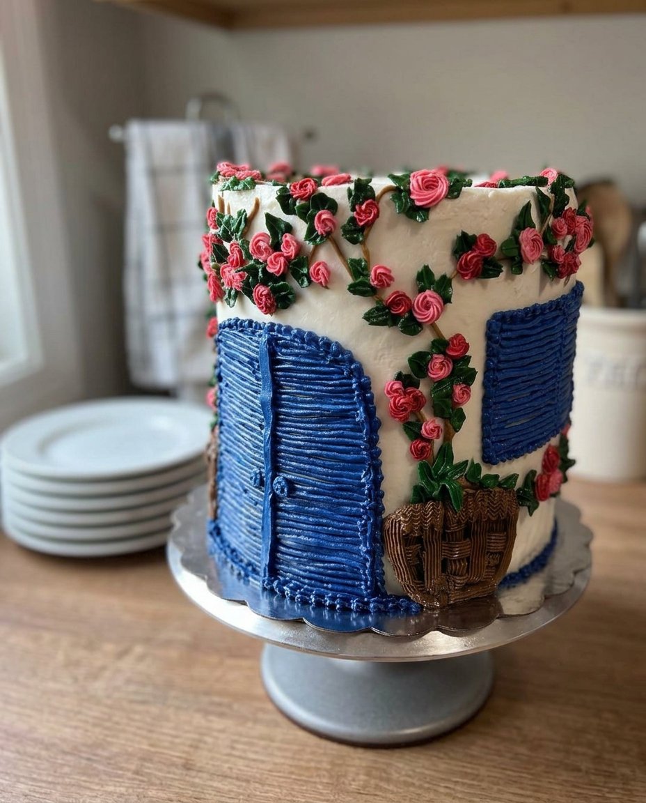 High quality butter eggs and buttermilk laid out for a Mamma Mia Cake