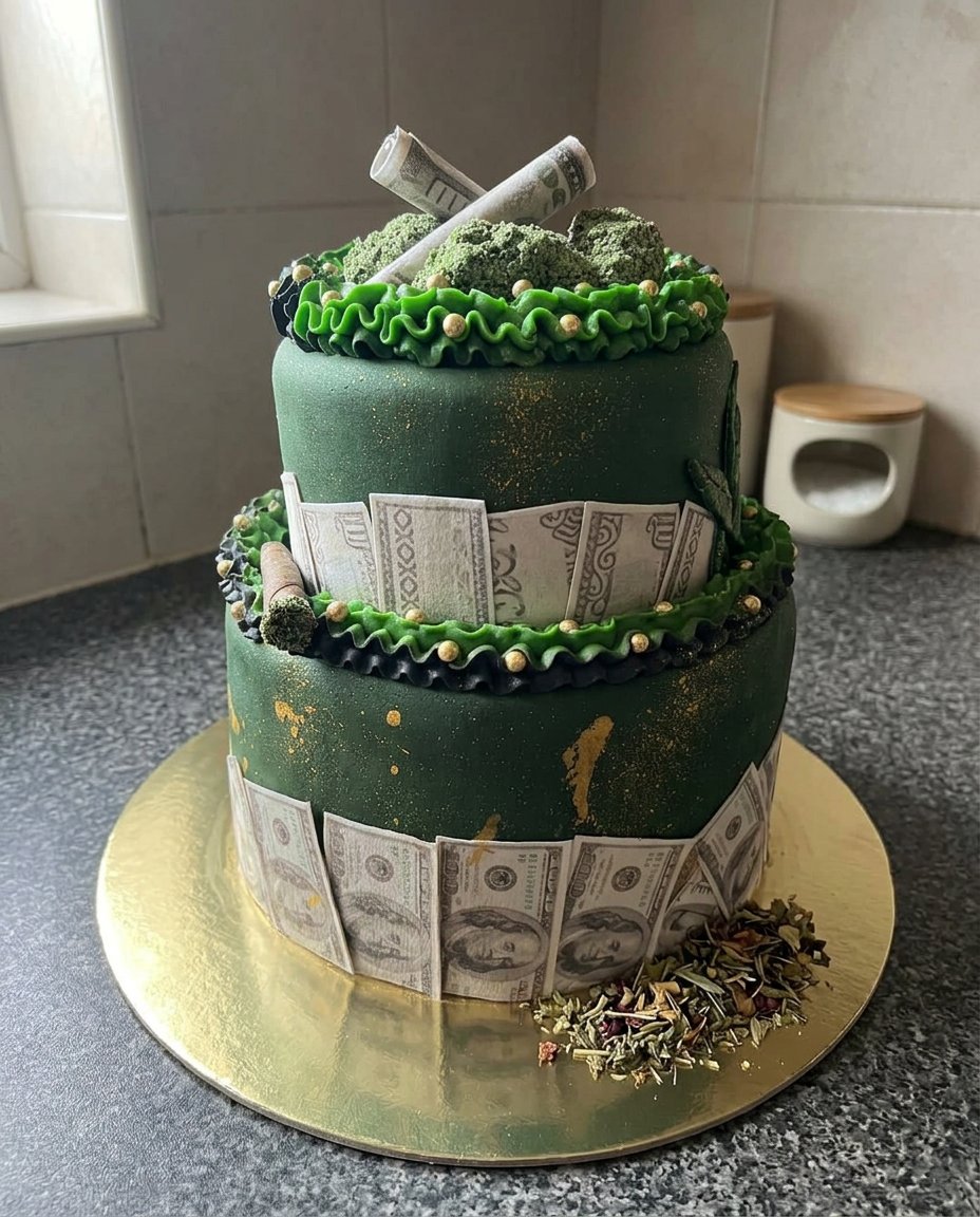 Pantry staples and cardboard tube for making a money cake