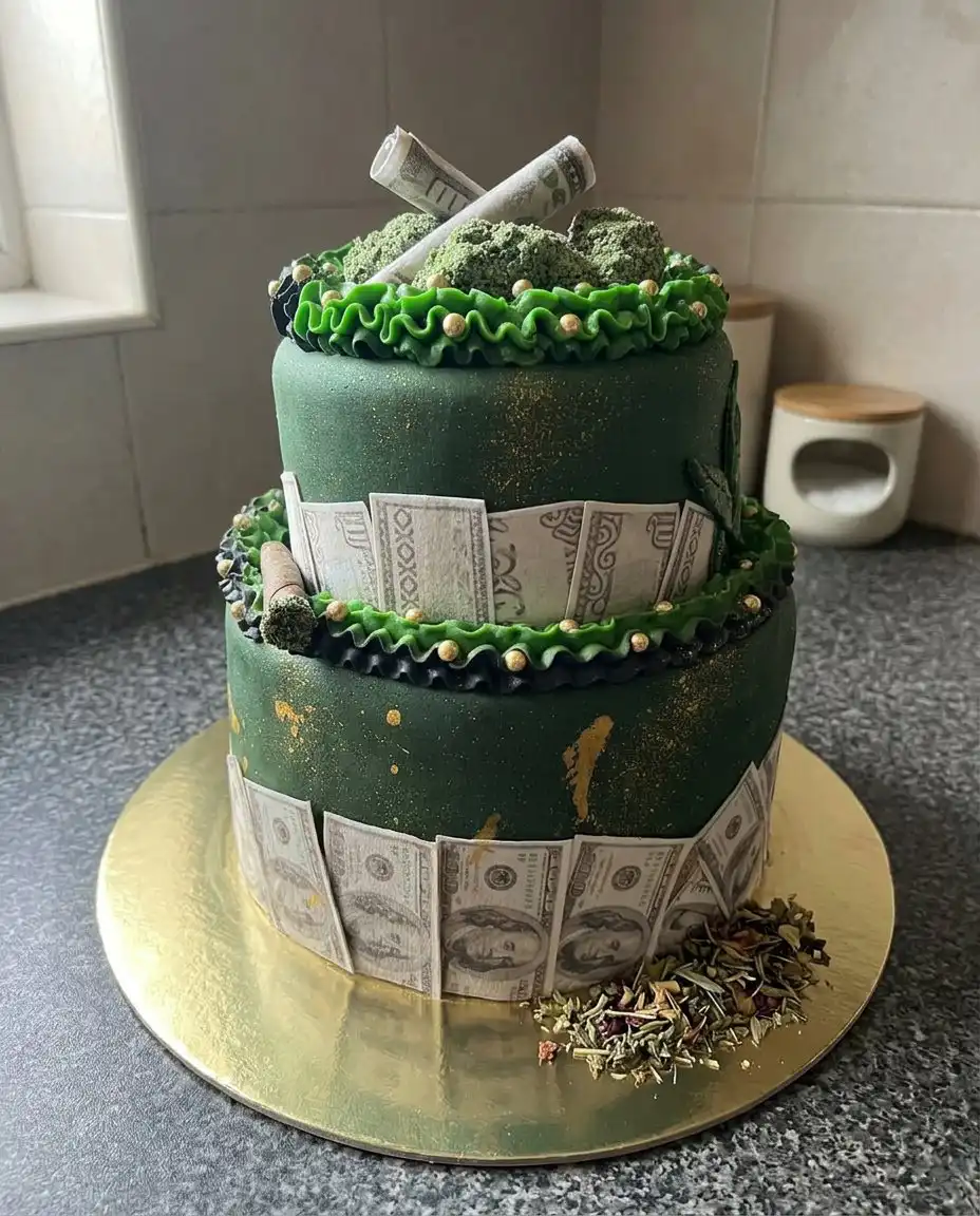 Pantry staples and cardboard tube for making a money cake