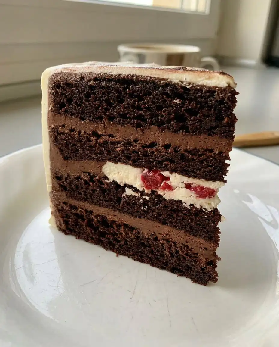 A baker using a bench scraper to create sharp edges on a minimalist cake