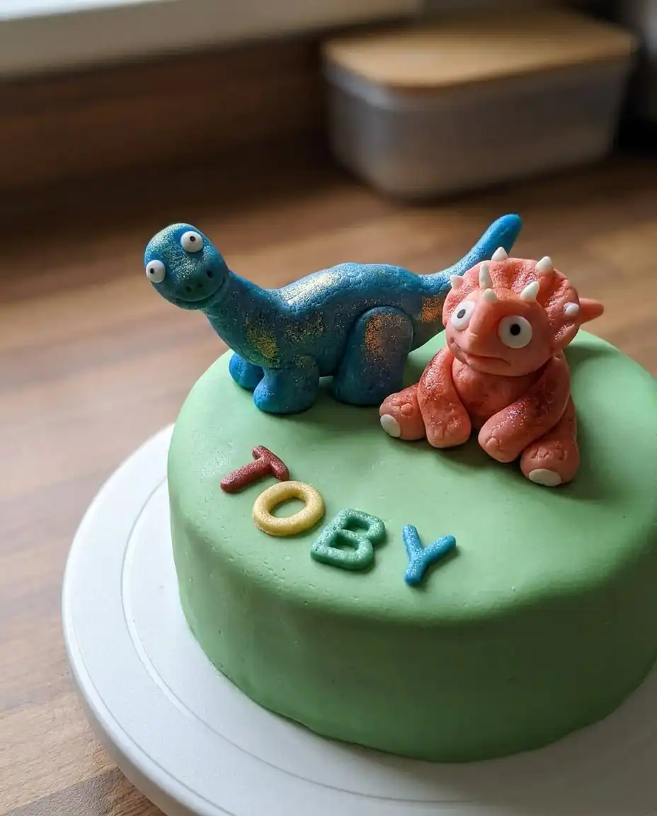 Close up of a piping bag with a grass nozzle creating textures on a cake