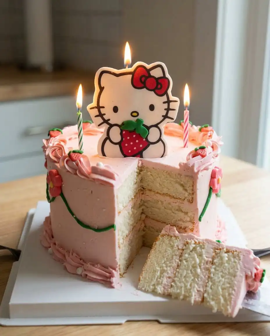 A steady hand using a star piping tip to create uniform buttercream stars on a cake