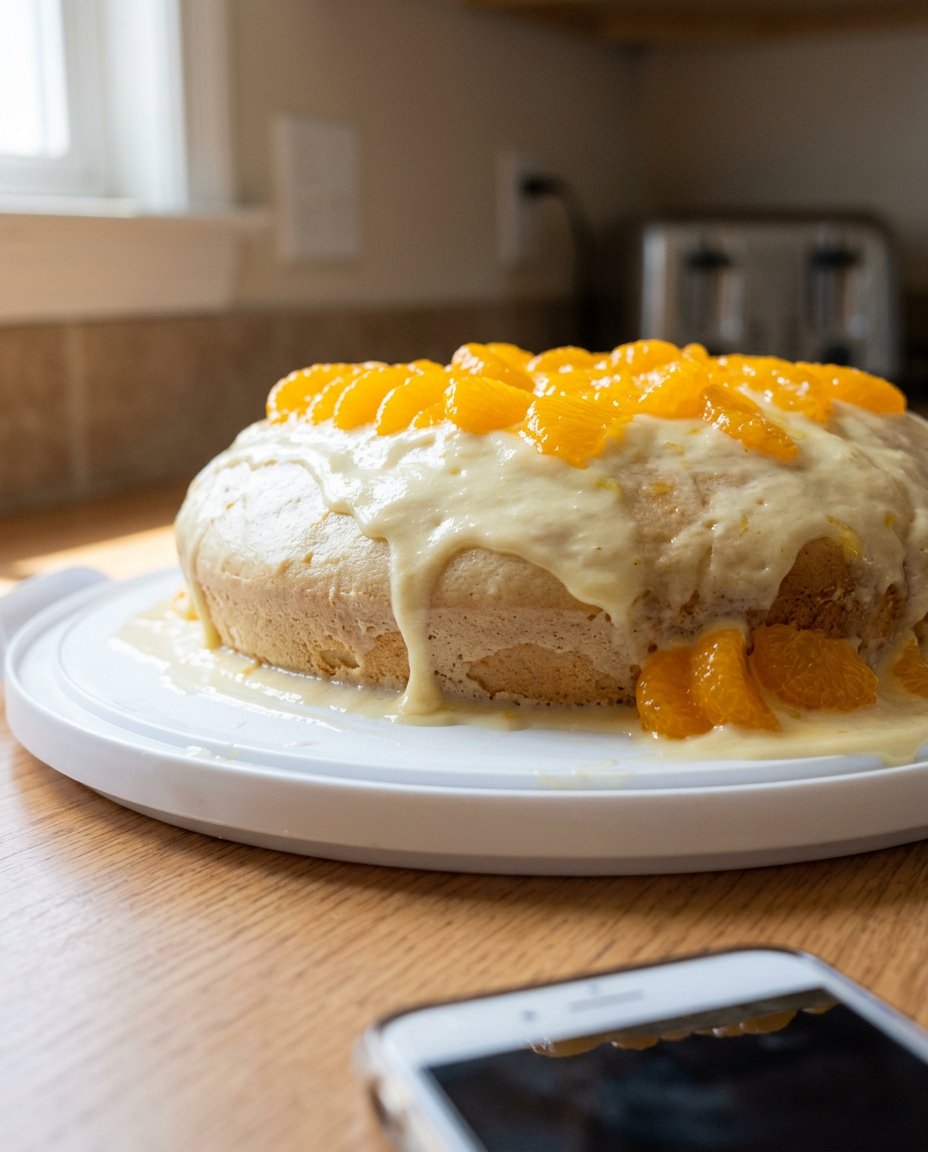An elegant slice of sponge cake served on a white china plate with fresh berries