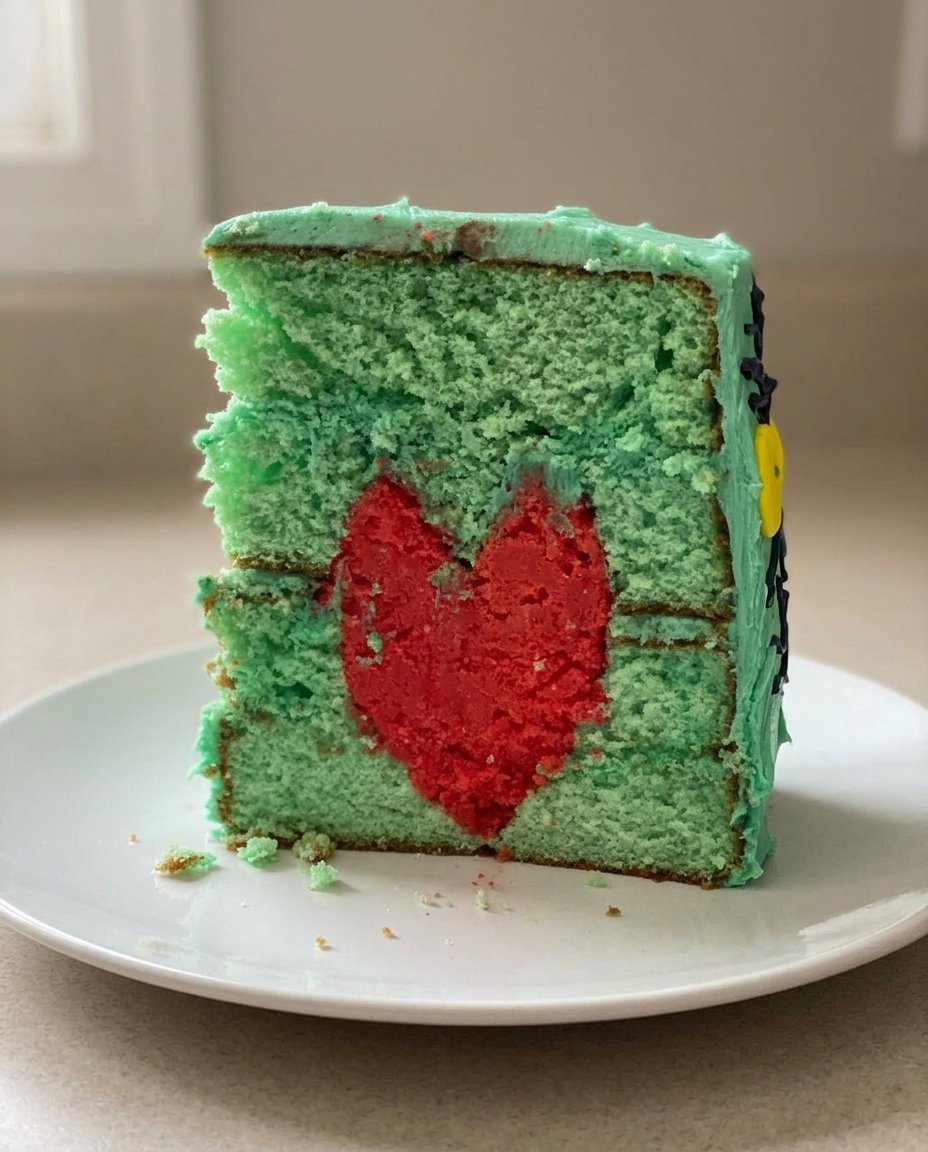 Grinch Cake 12 High quality ingredients including cake flour and unsalted butter for professional baking