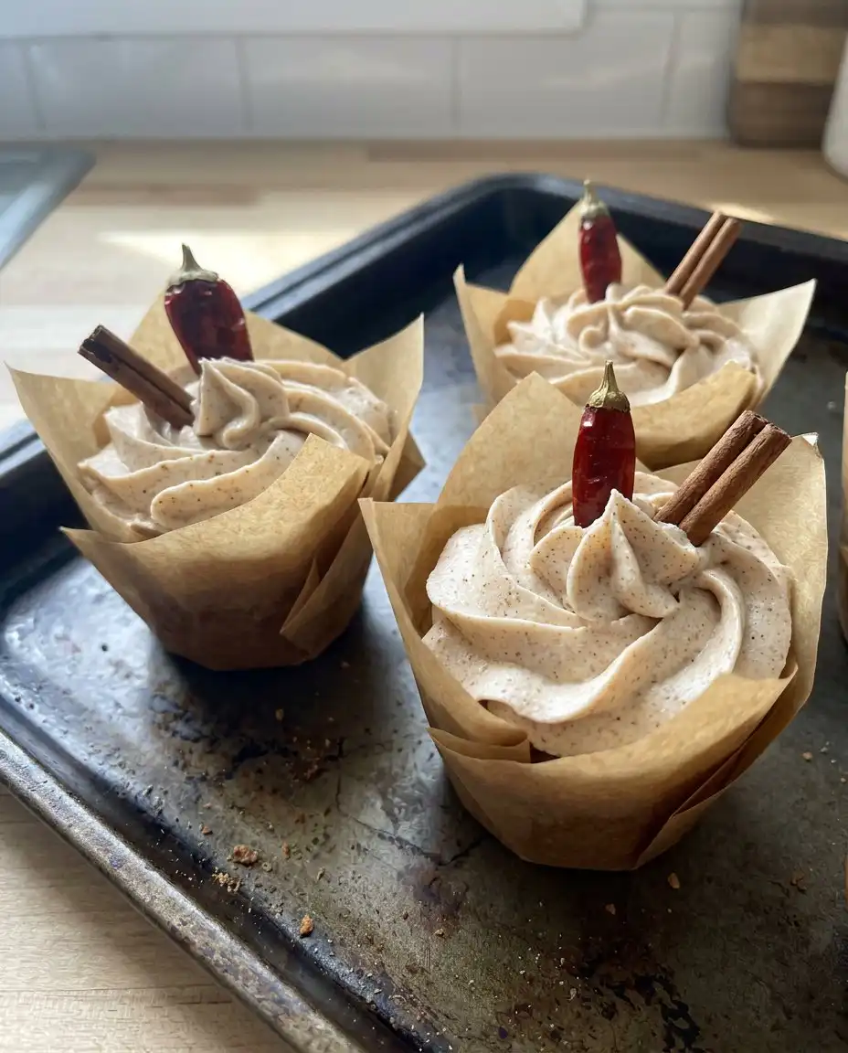 Bowls of dark cocoa powder, buttermilk, and flour on a kitchen counter.