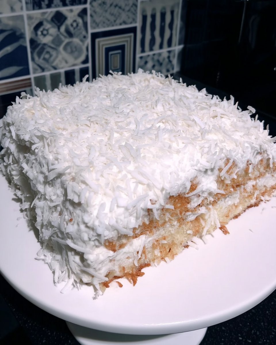 Coconut Cake 12 Baking ingredients for coconut cake including cake flour and canned coconut milk