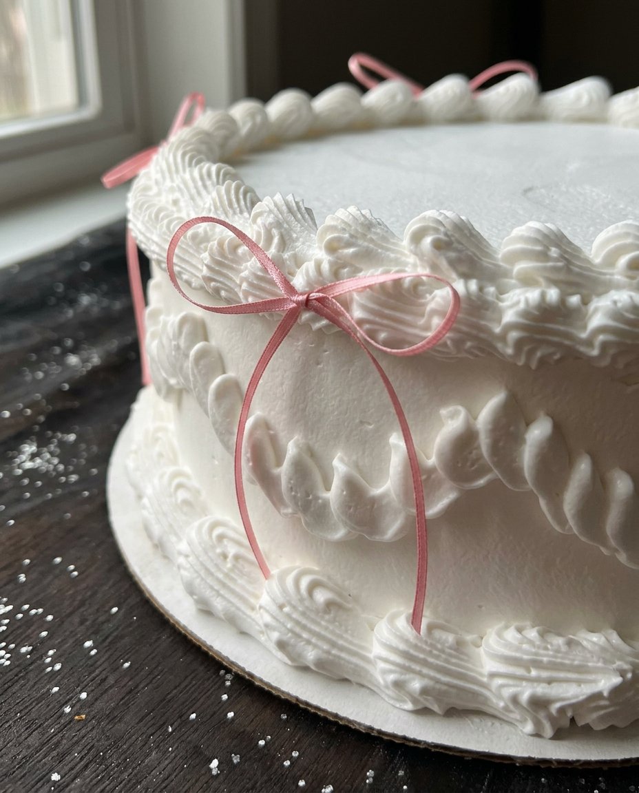 A slice of pink heart cake on a vintage floral china plate with a silver fork