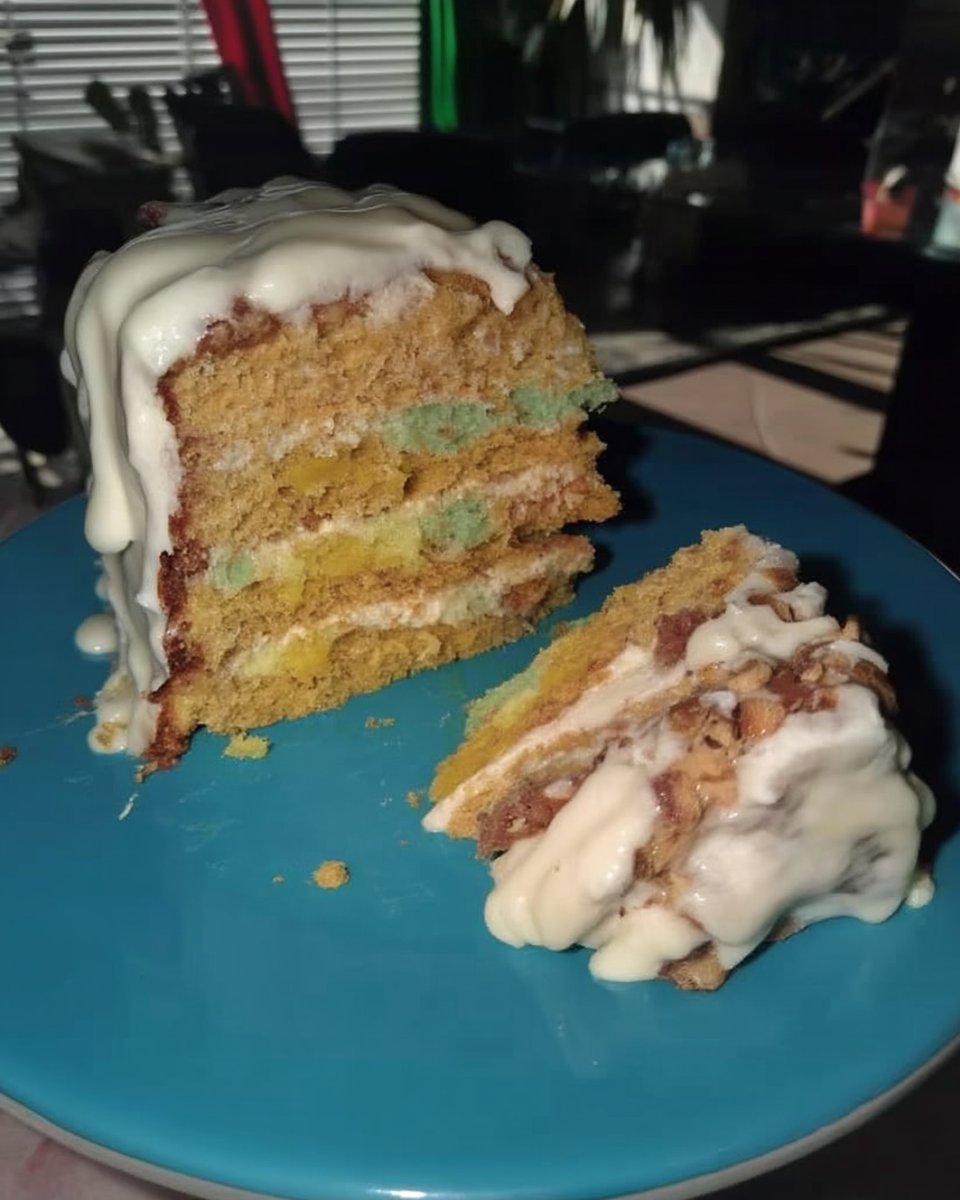 Hand sifting all-purpose flour into a large ceramic mixing bowl