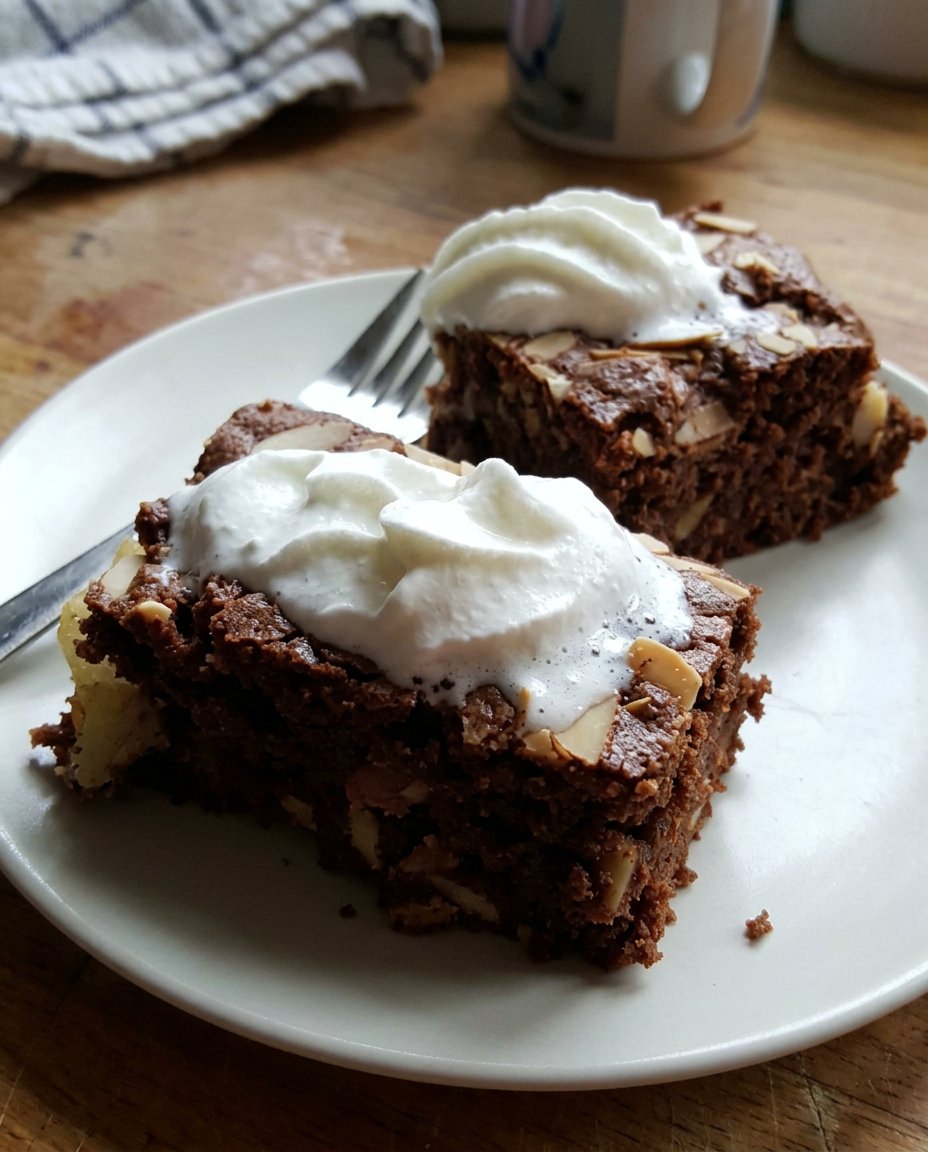 A clean slice of ugly cake showing the internal layers of yellow sponge and vanilla custard