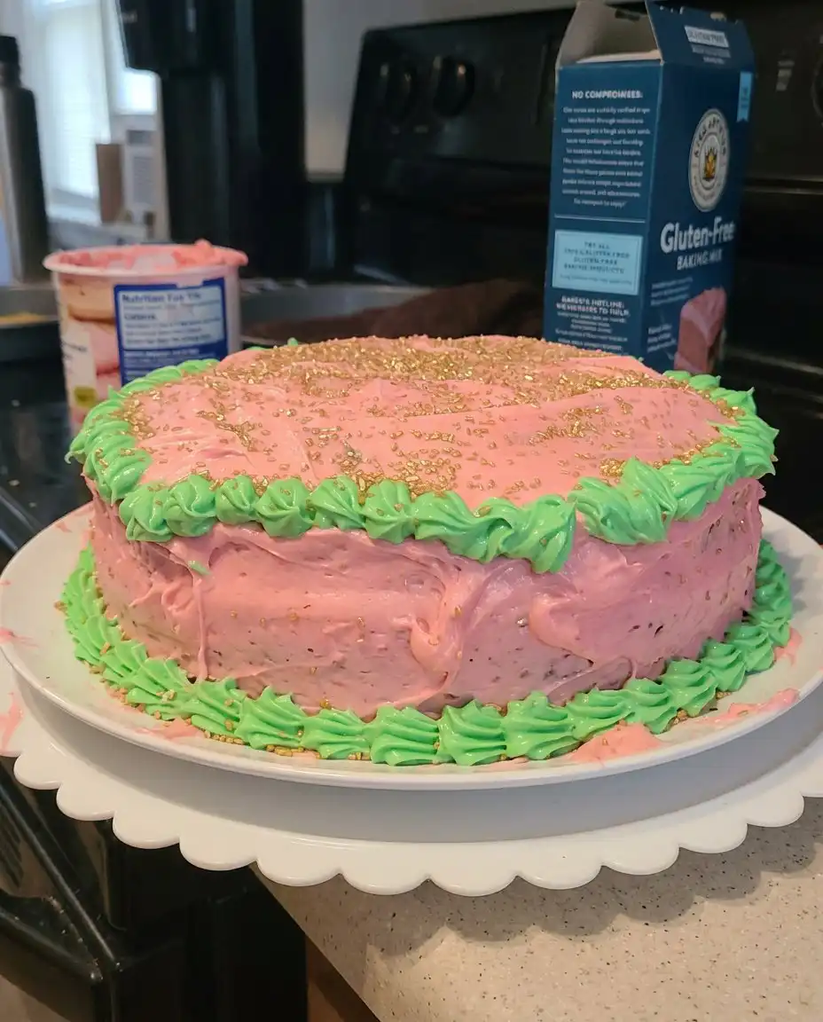 A knife slicing through a dense but moist Christmas cake filled with fruit