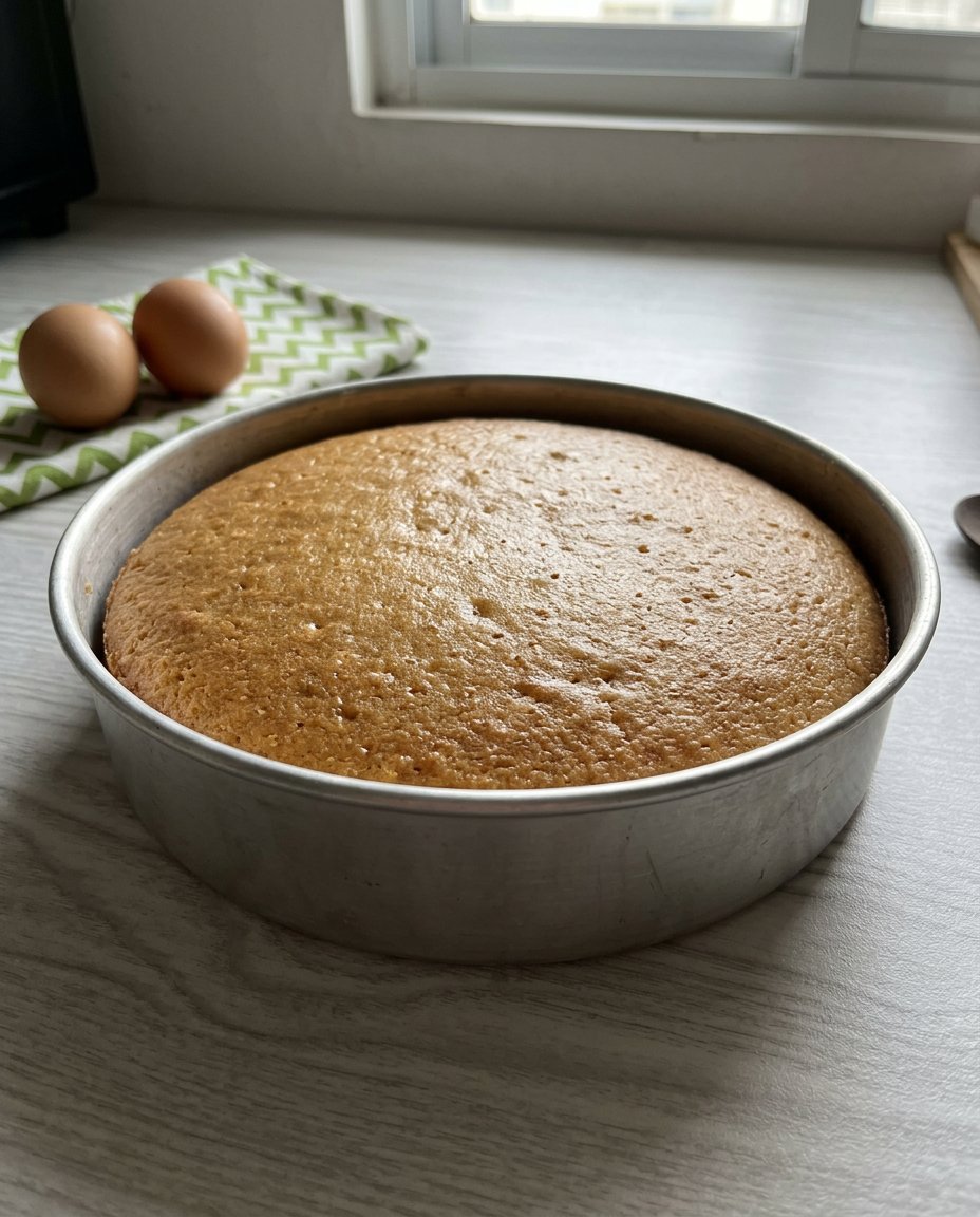 Spreading dark chocolate ganache over a chocolate cake layer.