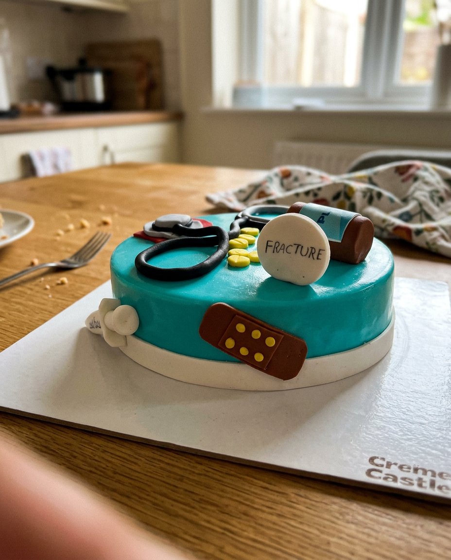 A rubber spatula folding yellow cake batter in a large glass bowl
