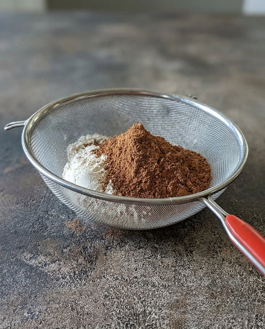 Close up of stiff peaks of whipped cream in a chilled metal bowl.