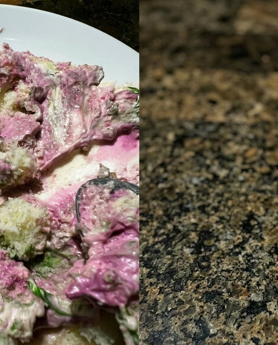 Macro shot of a single buttercream tulip petal showing the ruffled edge from tip 123
