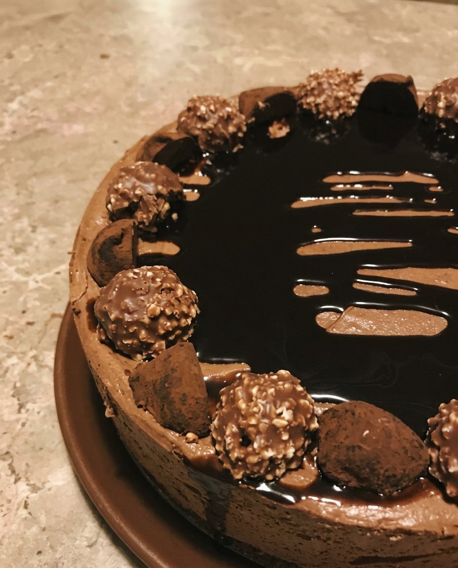 Mise en place showing Dutch processed cocoa powder and chopped dark chocolate