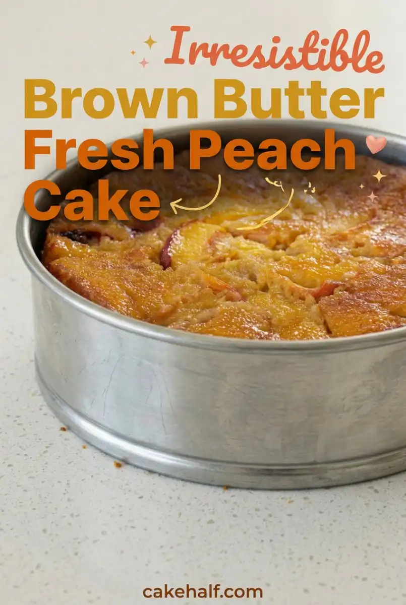 Incredible Brown Butter Fresh Peach Cake: The Most Fragrant and Juicy Peach Cake Recipe for Summer!