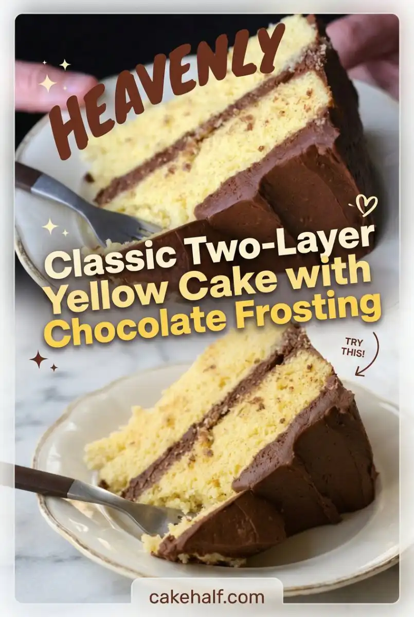 Classic Two-Layer Yellow Cake with Chocolate Frosting: The Ultimate Homemade 2 Layer Cake Recipe